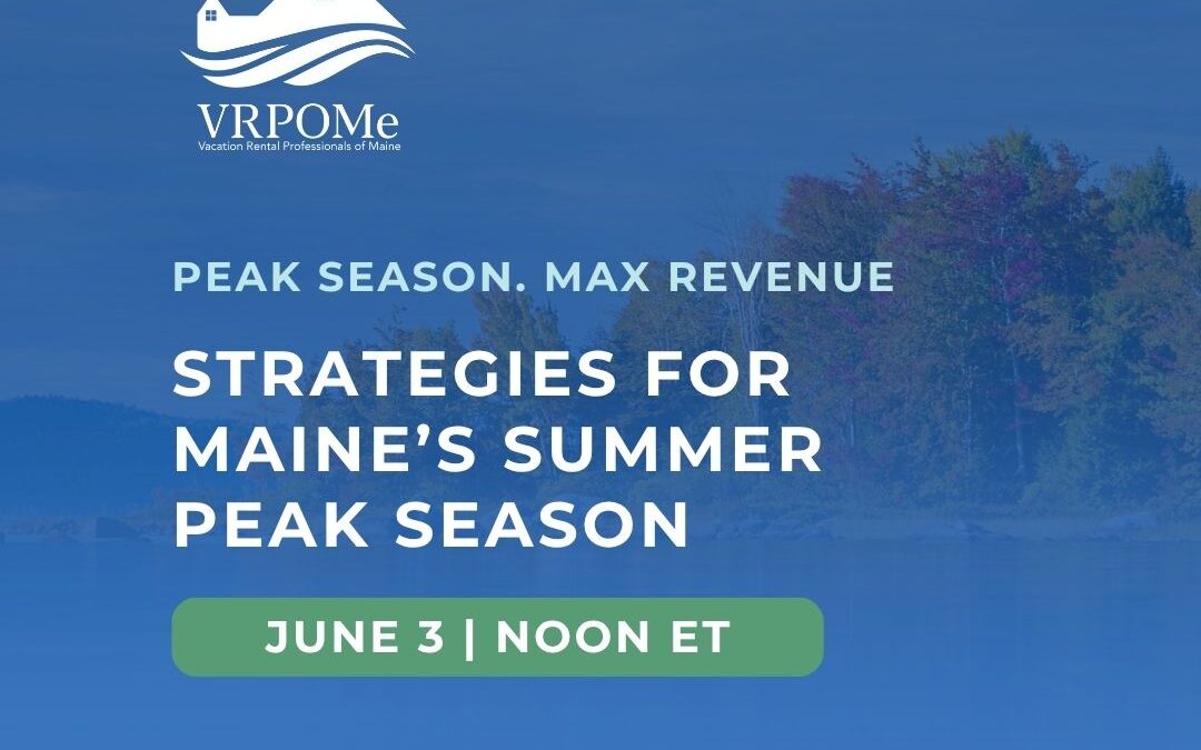 VRPOMe – Pricing Strategies for Maine’s Summer Peak Season